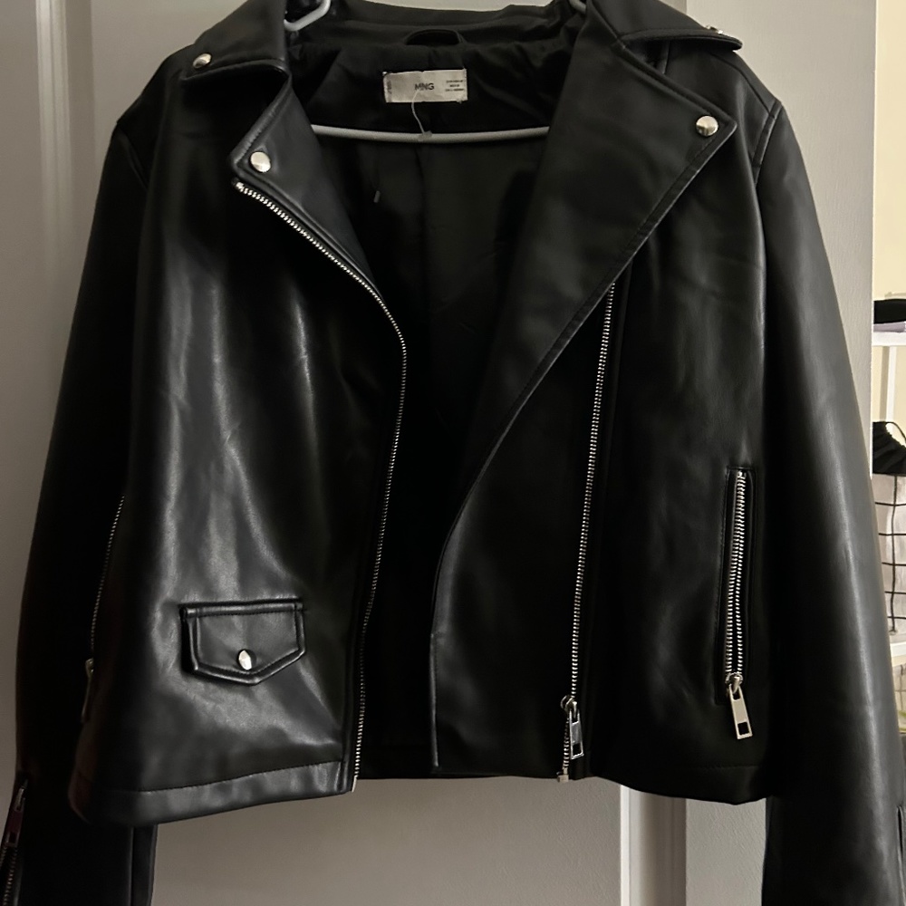 MANGO leather jacket